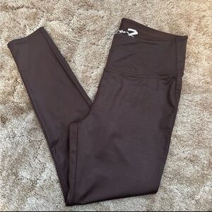 Seven7 Women’s Large Chocolate Brown Faux Leather Legging
